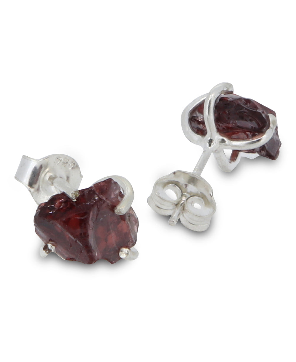 Garnet Stud Earrings