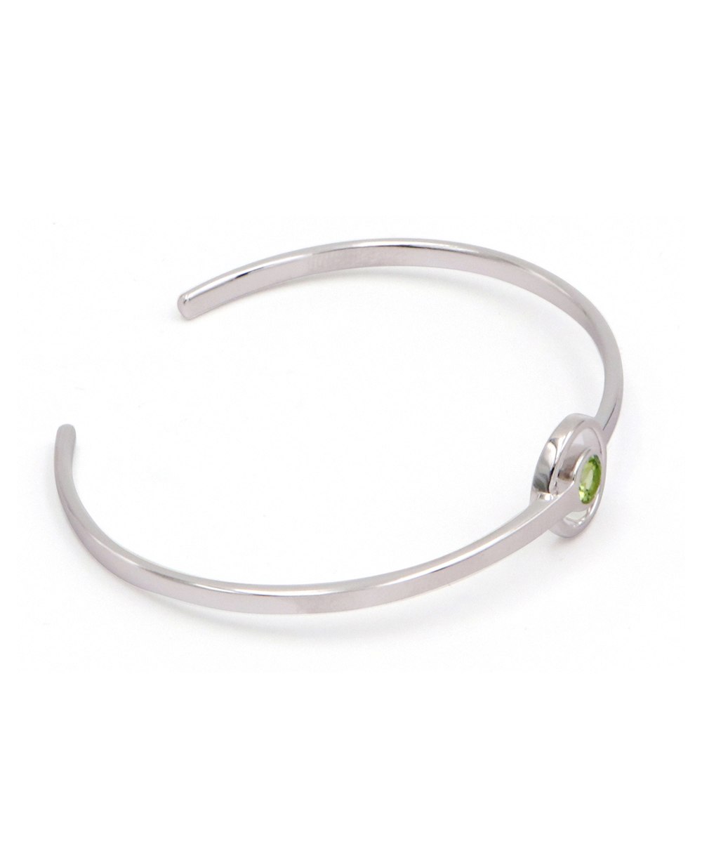 Peridot Gemstone Cuff Bracelet