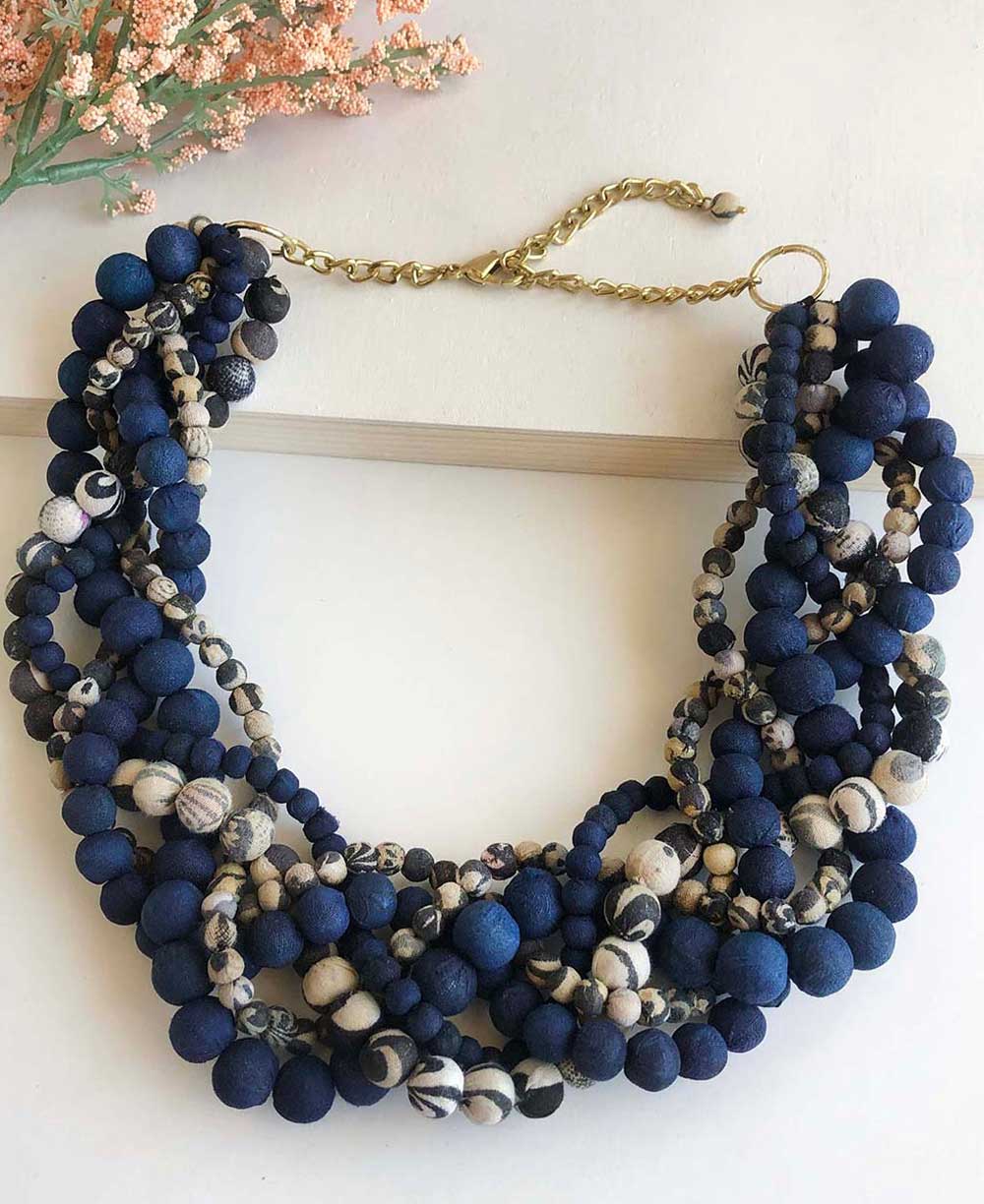 Blue Beaded Necklace