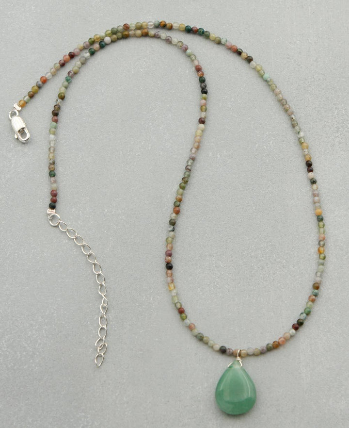 Aventurine and Agate Necklace
